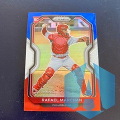 2021 Panini Prizm Red White Blue #151 RAFAEL MARCHAN RC Philadelphia Phillies
